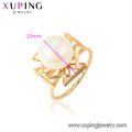 15435 Vente en gros de bijoux de mode pour femmes imitation perle 18k or couleur bague